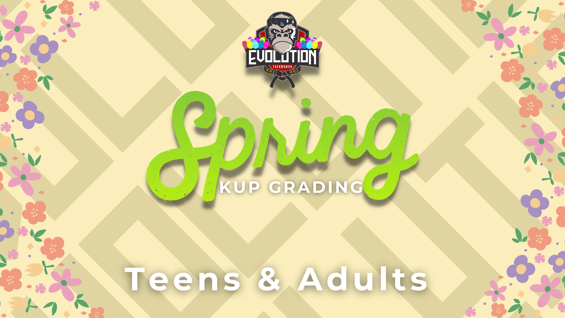 Teens and Adults Taekwondo grading in Peterborough